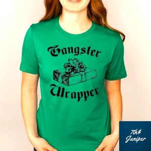 Gangster Wrapper funny Christmas shirt
